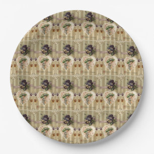 Victoriaans Vintage Valentijn papier Borden Papieren Bordje