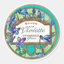 Victoriaans violet parfum paarse blauwgroen gouden