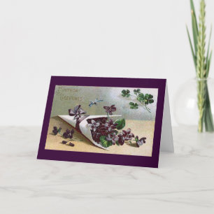 Victoriaans Viooltjes Kaart