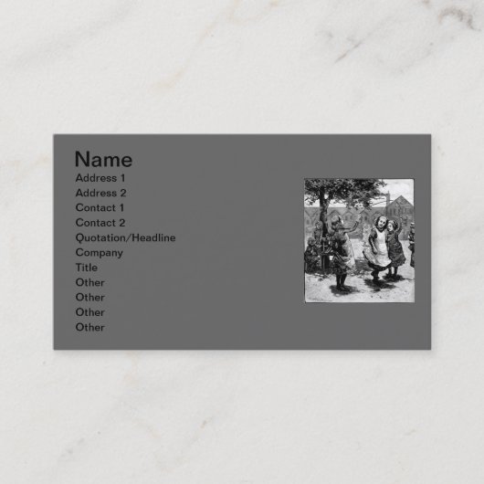 Victoriaans Visitekaartje (Voorkant)