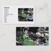 Victoriaans Visitekaartje (Voorkant / Achterkant)