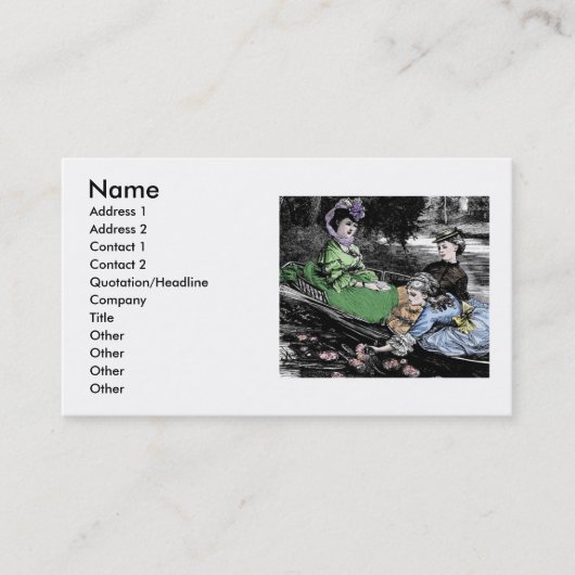 Victoriaans Visitekaartje (Voorkant)