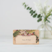 Victoriaans visitekaartje - Floral (Staand voorkant)