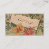 Victoriaans visitekaartje - Flowers (Voorkant)