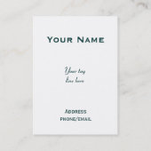  Victoriaans Visitekaartje met ventilator en schui (Achterkant)