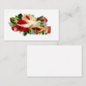 Victoriaans visitekaartje - Moge de vreugde om je  (Voorkant / Achterkant)