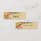 Victoriaans Visitekaartje van Floral Skinny (Voorkant / Achterkant)