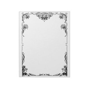 Victoriaans visum en wijngrens notitieblok