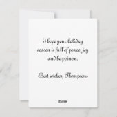 Victoriaans Vive Nicolas Boy Girl Feestdagenkaart (Achterkant)