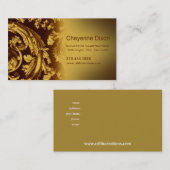 Victoriaans Vlaams visitekaartje van de douaneontw (Voorkant / Achterkant)