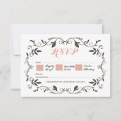 Victoriaans Vlaamse bruiloft RSVP (Voorkant)
