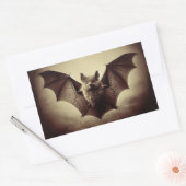  Victoriaans Vleermuis Fotografie Spooky Gothic Rechthoekige Sticker (Envelop)