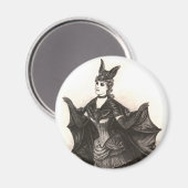 Victoriaans vleermuis - magneet #1 (Voorkant / Achterkant)