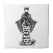  Victoriaans vleermuis Tegeltje (Voorkant)