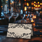 Victoriaans vleermuis tot de dood Black & Tan brui Plaatskaartje