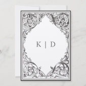 Victoriaans vleermuis tot de dood Black & Tan Hand Kaart (Achterkant)