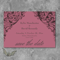 Victoriaans vleermuis tot de dood Black & Wine Wed