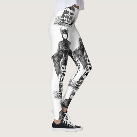  Victoriaans vleermuis vrouw leggings (Rechts)