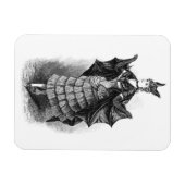  Victoriaans vleermuis vrouwen Magneet (Horizontaal)