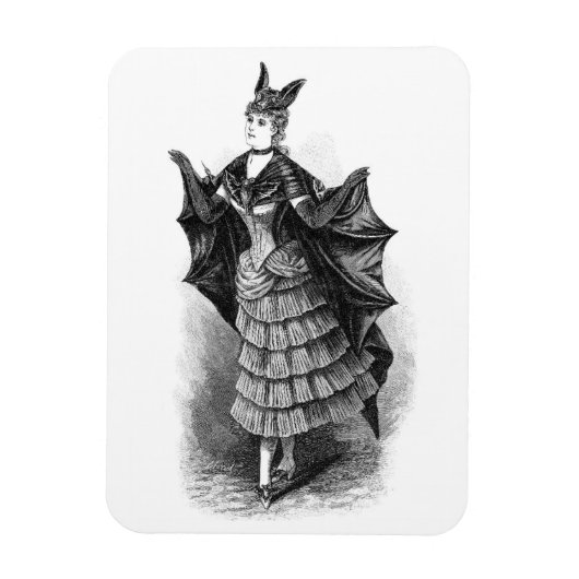  Victoriaans vleermuis vrouwen Magneet (Verticaal)