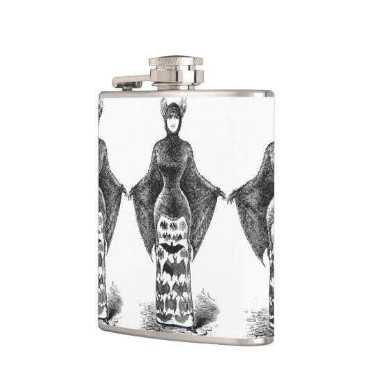  Victoriaans vleermuisvrouw Heupfles (Links)