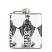  Victoriaans vleermuisvrouw Heupfles (Voorkant)