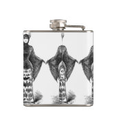  Victoriaans vleermuisvrouw Heupfles (Achterkant)