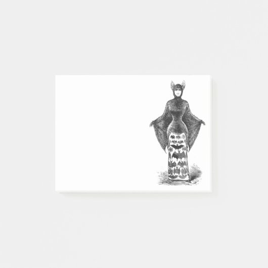 Victoriaans vleermuisvrouw Post-it® Notes (Voorkant)