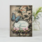 Victoriaans vliegenvlinder kaart (Staand voorkant)