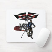 Victoriaans Vliegtuig helikopter Muismat (Met muis)