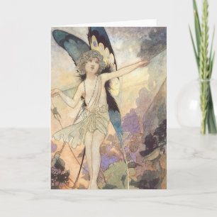 Victoriaans vlinder met Robinson Kaart