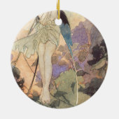  Victoriaans vlinder met Robinson Keramisch Ornament (Achterkant)