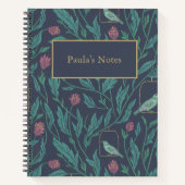 Victoriaans  vogel in tuinschets en notities notitieboek (Voorkant)