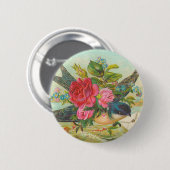 Victoriaans vogelButton Ronde Button 5,7 Cm (Voorkant /achterkant)
