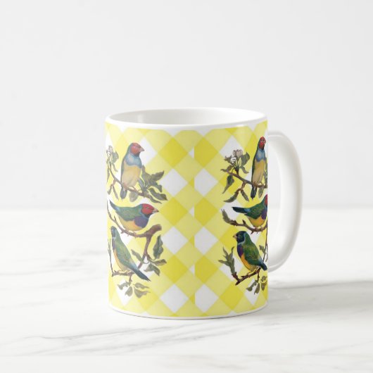 Victoriaans vogelgele Mok