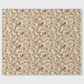 Victoriaans vogelinpakpapier cadeaupapier (Vlak)