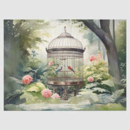 Victoriaans vogelkooi ontkoppeling tissuepapier