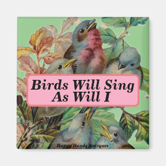 Victoriaans vogelmagneet magneet