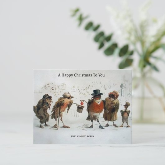  Victoriaans vogels Briefkaart (Staand voorkant)