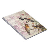  Victoriaans Vogels Notitieboek | Elegant schrijve (Rechterzijde)