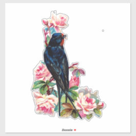 VICTORIAANS VOGELS STICKER
