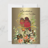  Victoriaans  vogelsoorten Bronze Kaart (Voorkant)