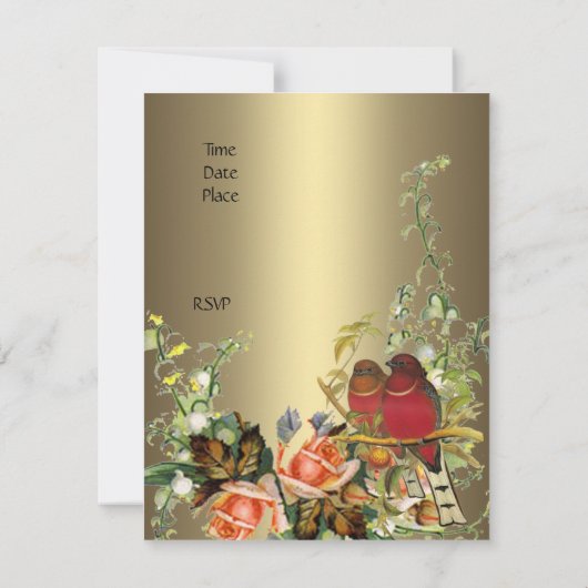  Victoriaans  vogelsoorten Bronze Kaart (Achterkant)