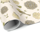  Victoriaans vogelsoorten Cadeaupapier (Rol Hoek)