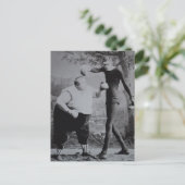 Victoriaans vogelvet en Skinny Boxer Briefkaart (Staand voorkant)