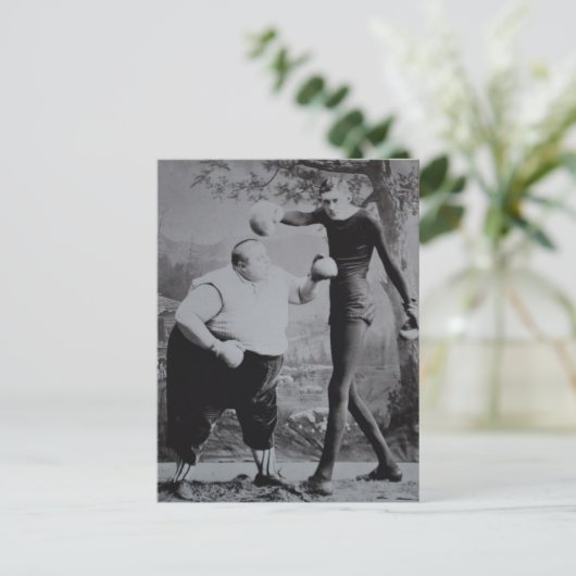 Victoriaans vogelvet en Skinny Boxer Briefkaart (Staand voorkant)