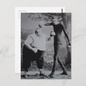 Victoriaans vogelvet en Skinny Boxer Briefkaart (Voorkant / Achterkant)