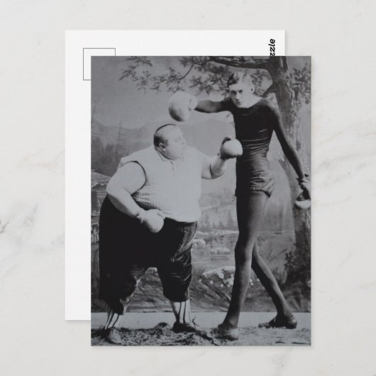 Victoriaans vogelvet en Skinny Boxer Briefkaart (Voorkant / Achterkant)