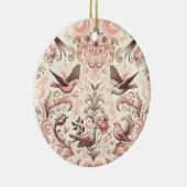 Victoriaans volière: een pastel roze tuin keramisch ornament (Rechts)