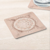 Victoriaans voorjaar, poederroze, kartonnen onderzetters (Schuin)